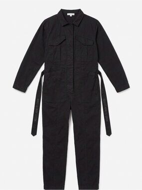 Alex Mill Black Expedition Long Sleeve Utility Jumpsuit | S